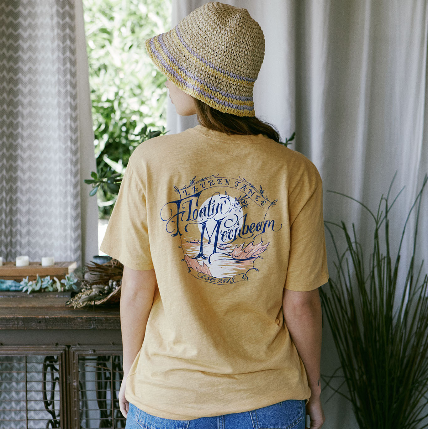 Floatin On A Moonbeam T shirt Fall Gold Lauren James
